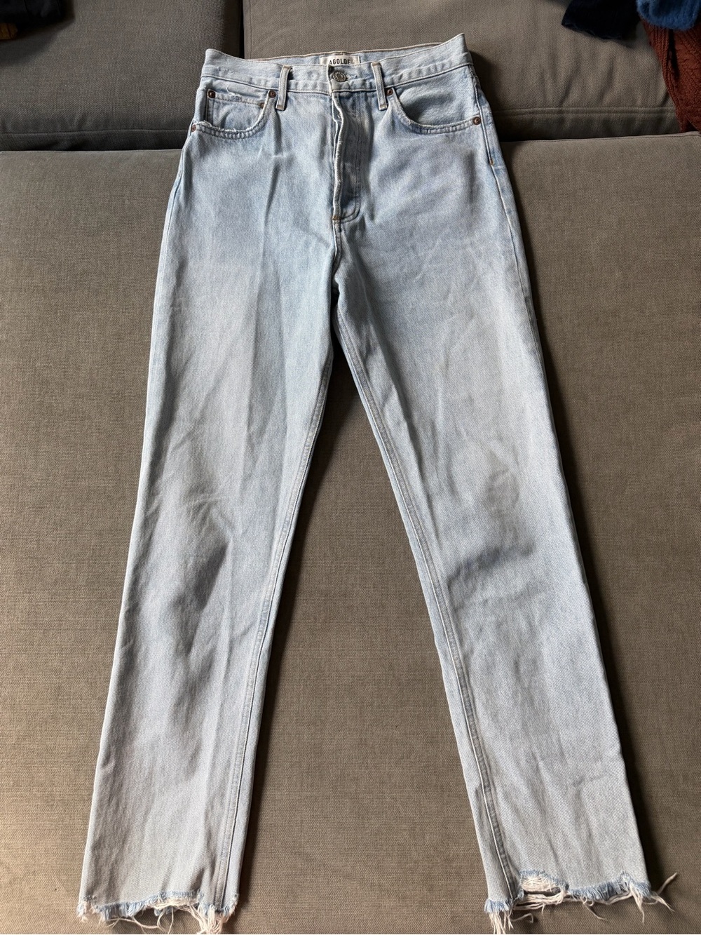 Agolde 90s Pinch Waist Straight Leg Jeans Light Wash 26
